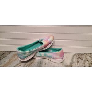Skechers GOwalk Washable Slip-On Shoes Multicolor Tie-Dye Print Size 9